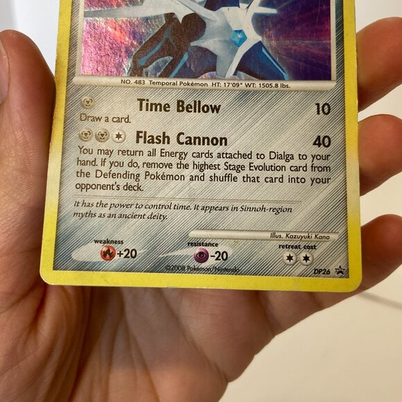 Dialga DP26 Diamond & Pearl Black Star Promo Holo Pokemon Card - Picture 8 of 12